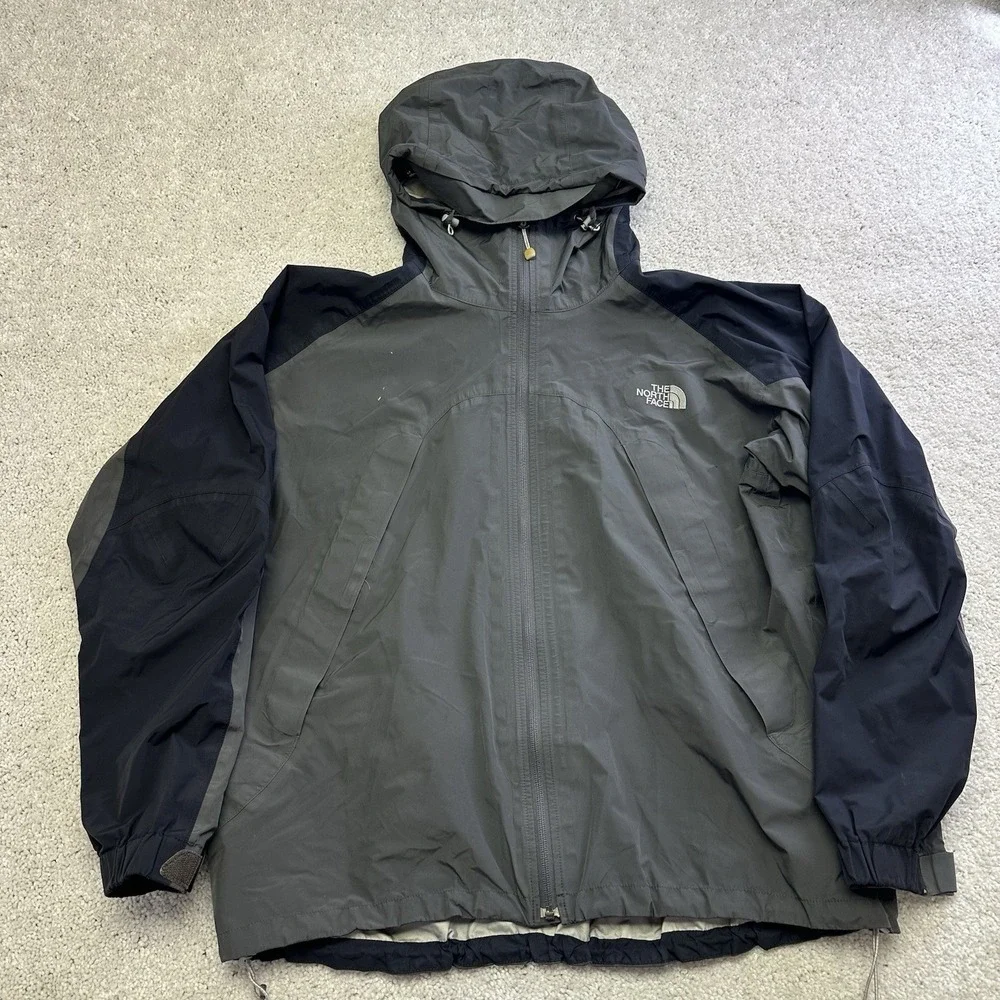 Vintage The North Face Mountain Jacket‎ Mens XL Gore Tex Gray Shell AS-IS Y2K